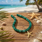 Chunky Beaded Starfish Shell Necklace for Women Colorful Boho Summer Chain Choker Beach Necklace with Acrylic Beads Trendy Chunky Jewelry Gifts - color: XL005F-02