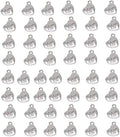 YYaaloa Mini Love Heart "Mom" Pack of 40 DIY Charms Pendant for Crafting, Jewelry Making Accessory