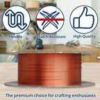 Soft Flex 26 Gauge Craft Wire - 27 Meters - Jewelry Wire with Tarnish Resistant Silver Plating - style: Bare Copper