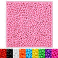 IOOLEEM Pink Seed Beads, 4000+ pcs 3mm Glass Beads for Jewelry Making & Bracelets Making - color: Pink, size: 3mm / 4000pcs