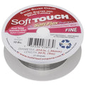 Soft Flex 21 Strand Stringing Wire - Flexible Braided - Fine 0.14 Diameter - Jewelry Making Bead Wire - Satin Silver - style: 30 Feet