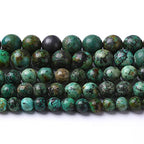 4mm 90pcs Natural African Turquoise Stone Beads for Jewelry Making Round Loose Gemstone Beads DIY Bracelet Necklace Earrings(African Turquoises, 4mm) - color: African Turquoises, size: 4mm
