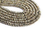 Full Strand 5-6x3MM Champagne Gold Tone Hematite Beads Faceted Rondelle Gemstone Loose Beads Fast Free Supply
