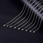 30 Pack 18 Inch Necklace Chain Stainless Steel Link Cable Chain Necklace with Lobster Clasps for DIY Jewelry Making - size: 18 Inches