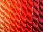 100% Nature Mulberry Handmade Embroidery Silk Thread Woven Jewelry Accessory Artificial Flowers Cross Stitch Floss DIY Sewing Kits 8 Gradient Colors 22m Each (42) - color: 42