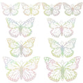 Dazzling Colorful Filigree Charms Hollow Out Multicolor Geometric Filigree Pendants for DIY Jewelry Making Earrings Necklaces Components - color: Butterfly
