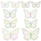 Dazzling Colorful Filigree Charms Hollow Out Multicolor Geometric Filigree Pendants for DIY Jewelry Making Earrings Necklaces Components - color: Butterfly