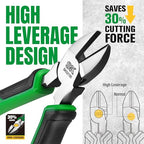 SK 6-Inch Diagonal Pliers, High Leverage Side Cutters, High Carbon Steel, Ergonomic Anti-slip Handle for Comfortable Grip - style: 6-Inch Diagonal Pliers
