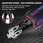WORKPRO Mini Bolt Cutter 8-inch, Spring Loaded Wire Cutters Heavy Duty with Soft Anti-slip Handle, Small Bolt Cutter, Wire Cable Cutter, Spring Snips Clippers (Upgrade Grip) - size: 8-inch/210mm, style: Upgraded Handle