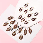 20PCS Sports Charms Enamel Basketball Baseball Pendant Charms for Jewelry Making Rhinestone Ball Game Softball Charms for Necklace Bracelet Earrings DIY Crafts - color: Set 4