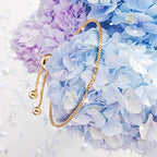 DanLingJewelry 10pcs Adjustable Slider Bracelet Slider Extender Chains Friendship Bracelets with Round Charms for Jewelry Making DIY 9 Inches(240mm) G - color: StyleⅫIII-10 pcs-Golden