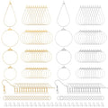 483Pcs Earring Making Kit, Earring Making Supplies with Beading Hoop Earrings Finding Component Accessories, Earrings Hooks, Jump Rings for Jewelry Make DIY Craft Christmas