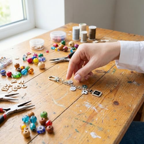 Hzopcw 20pcs Silver Keychain Making Kit, Key Ring Swivel Snap Hook Chains, Alloy Extender Keychain Bag Charm Kits for DIY Crafts Jewelry Making Handbag Purses- C Style - color: Silver-20pcs-C Style