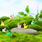 Augshy 64 Pcs Mini Ducks Charms Luminous Resin Ducks Glow in The Dark Duck Beads Tiny Duck Pendant for DIY Bracelet Necklace Jewelry Making Party Supplies, 0.6*0.8inch - style: Duck Style