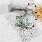 Bala&Fillic Transparent Color 4mm Seed Beads About 1200pcs/100Grams in Bag, 6/0 Glass Craft Beads for Making Bracelet and Necklace (Transparent) - color: Transparent -4mm