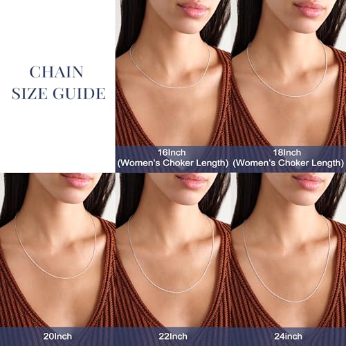 IEFWELL S925 Sterling Silver Chain Necklace for Women - 1.5mm Sterling Silver Twisted Rope Chains, Hypoallergenic Soft Sturdy Necklace 16 18 20 22 24 26 Inches Jewelry Gifts for Women Men - size: 22 Inch