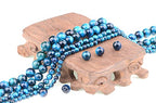 Bymitel 90 pcs Round Loose Stone Beads Gemstone Spacers for Charm DIY Jewelry Making 15.5" per Strand 4mm (Aquamarine Tiger's Eye, 4mm) - color: Aquamarine Tiger's Eye, size: 4mm