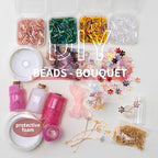 2265pcs Beaded Bouquet Plant Making Kit,DIY Forever Flower with 10 Tiny Vases,Rainy Day Fun Beading Project Supplies for Beginners,Mother's Father's Teacher's Day Craft Gift Decor Greeting Cards