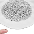 2000Pcs 2mm Brass Crimp Beads Metal Spacers Stopper Beads Round Bead Spacers Clamp Ends for DIY Jewelry Making, Bracelet, Necklace, Earring (Silver) - color: Silver, size: 2MM