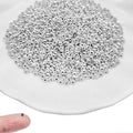 1500Pcs 2.5mm Brass Crimp Beads Metal Spacers Stopper Beads Metal Round Bead Spacers Beads Clamp Ends for DIY Jewelry Making,Bracelet Necklace Earring（Silver） - color: Silver, size: 2.5MM