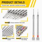 Chumia 8 Pieces Precision Watch Screwdriver Set, 0.6-1.8 mm Micro Jewelers Repair Screwdriver Set for Eyeglasses Jewelry Work, Electronics Repair(Flathead, Phillips) - size: 0.6-1.8 mm, style: Flathead, Phillips