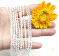 3mm4mm 1100pcs 800pcs Bicone Beads Crystal Glass Faceted Beads for Necklace Bracelet Earrings DIY Jewelry Crafts Making Project (4mm WhiteAB) - color: 4mm WhiteAB
