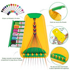 Friendship Bracelet Making Kit for Girls Ages 8-12, Kids Jewelry Making Kit with 28 Pre-Cut Threads and Letter Beads, Arts and Crafts for Kids, Birthday Easter Gifts for 6 7 8 9 10 11 12 Year Old - color: Green