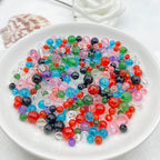 420PCS 8MM Round Crystal Acrylic Beads Crystal Faceted Beads Spacer Beads for DIY Crafts Jewelry Making, Bracelets Necklaces Wind Chimes Suncatchers Loose Gemstones(62-Dark Green) - color: 62-Dark Green, size: 8MM
