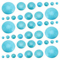 PH PandaHall 7 Sizes Synthetic Turquoise Cabochons, 84pcs Flat Round Gemstone Tiles Blue Turquoise Cabochons Beads for Bracelet Necklace Earring Cameo Carfts Jewelry Making, 6/8/10/12/18/20/30mm - size: 6/8/10/12/18/20/30mm