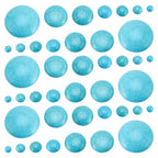 PH PandaHall 7 Sizes Synthetic Turquoise Cabochons, 84pcs Flat Round Gemstone Tiles Blue Turquoise Cabochons Beads for Bracelet Necklace Earring Cameo Carfts Jewelry Making, 6/8/10/12/18/20/30mm - size: 6/8/10/12/18/20/30mm