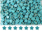 300pcs Turquoise Star Beads for Jewelry Making Natural Stone Lanyard Spacer Beads for Garland Keychain DIY Handmade Craft Necklace Bracelet Supplies - color: Turquoise Star