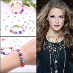 Cridoz Metal Spacer Beads for Making Bracelet, Necklace, Jewelry Making and Findings Accessories, 900Pcs, Silver - color: Silver2