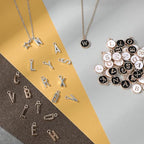 104 PCS Letter Charms for Jewelry Making - Double Sided Alphabet & Initial Charms for Necklace & Bracelet - color: 2 style