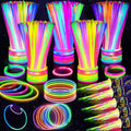 SHQDD 500 Glow Sticks Bulk Party Pack, 8” Neon Glow Sticks, DIY Glowsticks with Connectors Bracelets & Necklaces, Glow in the Dark Party Supplies for Kids, Adults, Parties, Halloween & New Year - style: 500PCS