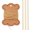 EEE ELECRELIVE 16.4 Feet 14K Gold Filled Curb Chain Soldered Brass Thin Cable Chain Permanent Jewelry for Women Minimalist Necklace Bracelet Making - color: Gold