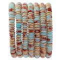 Natural Shoushan Stone Disk Spacer Beads 6x2mm 38cm/str Flat Rondelle Loose Semi Gemstone Caps for Making Bracelets Necklace - color: Shoushan Stone