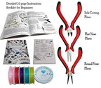 Adults Deluxe Jewelry Making Beads Mix Pliers Findings Starter Kit Gift Set