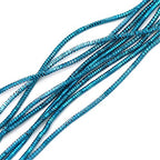ECYC Ltd 10g 1.5mm French Bullion Wire, Spiral Copper Coil Wire French Coil Embroidery Wire French Metallic Wire Flexible Jewelry Wire for Embroidery, Beading, Jewelry Making, Garment Design - color: Lake Blue