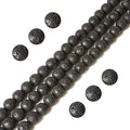 100pcs 8mm Black Lava Beads Natural Gemstone Beads Round Loose Beads for Jewelry Making - color: Black Lava, size: 8mm