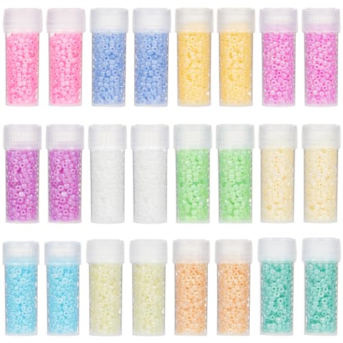 SUNNYCLUE 120G Glass Seed Bead 12/0 Bracelet Seed Beads Mini Glass Bead Small Pony Beads 2mm Glass Seed Beads Loose Spacer Beads for Jewelry Making DIY Earrings Friendship Bracelets Necklace Supplies - color: Mixed Color 5