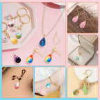 Oubaka Open Bezels for Resin,50pcs Open Bezel Pendants Opens Frame Pendant Hollow Frame Pendants Resin Craft Bezels for Resins Casting,Necklaces Earrings Making Supplies(K Gold,Teardrop) - color: K Gold;Teardrop