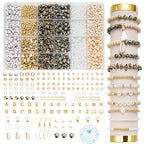 Xylise Jewelry Making Supplies Kit Natural Stone Beads for Irregular Natural Stone with for DIY Craft Bracelet Necklace Earrings for Adults (Variegated) - color: Variegated