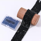 Natural Faceted Black Onyx Cube Stone Beads 5-5.5mm 60pcs/str Loose Square Semi Gemstone Stone Beads for Making Bracelets Necklace Earrings - color: Black Onyx