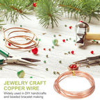 PATIKIL 99.9% Pure Copper Wire for Jewelry Making, 12 Gauge (2mm) Copper Craft Wire 9.8 Feet Beading Jewelry Making Supplies for Crafting Wreath Electroculture Gardening - size: 12 Gauge x 9.8 Feet