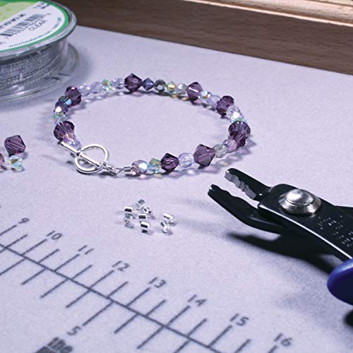 The Beadsmith Micro Crimping Pliers - 5 inches long (127mm) - Use w/ 1-1.5mm crimps & .010-.013" diameter beading wire-Comfortable Handles-Create perfect crimps every time-Tool for Jewelry Making - style: Micro Crimping Plier