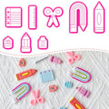 School Supplies Polymer Clay Cutters Set – Molds, Clay Cutters for Polymer Clay, Clay Earring Tools - color: O color