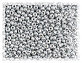 1.76oz (50g) Rocailles Preciosa Seed Beads 10/0, Silver Matte 01700