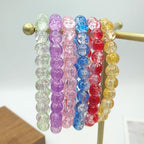 Colorful Stackable Resin Beaded Bracelets Set for Women Dainty Neon Clear Acrylic Beads Stretchable Bracelet Pack Trendy Transparent Round Balls Jewelry - color: Colorful2
