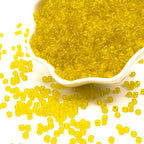 Yellow Glass Seed Beads 5000 Pcs, 3mm Small Craft Pony Beads Bulk for Bracelets, DIY Necklace Ring Waist Chain - color: Lemon Yellow