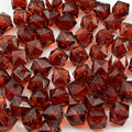 300pcs 8mm Acrylic Cube Square Faceted Acrylic Beads with Hole Plastic Spacer for Bracelets Necklace Earring Making Supplies (Deep Coffee) - color: Deep Coffee, size: 8mm
